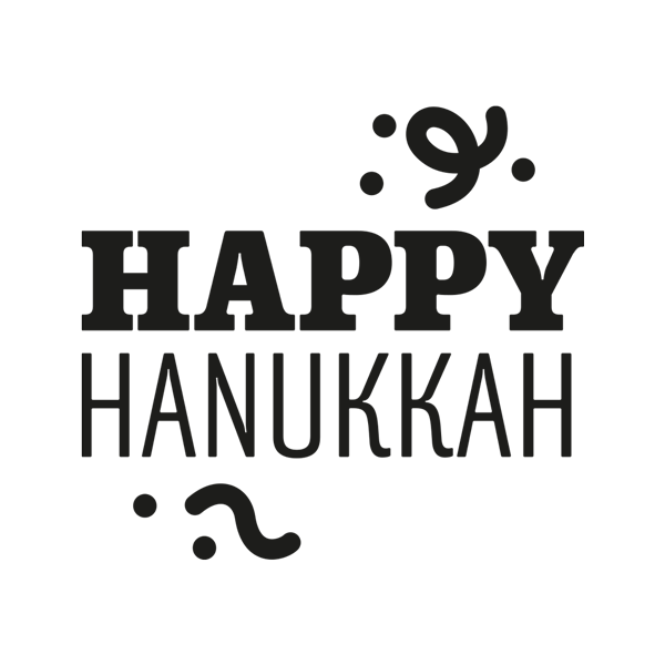 happy hanukkah on dark yellow M&M'S